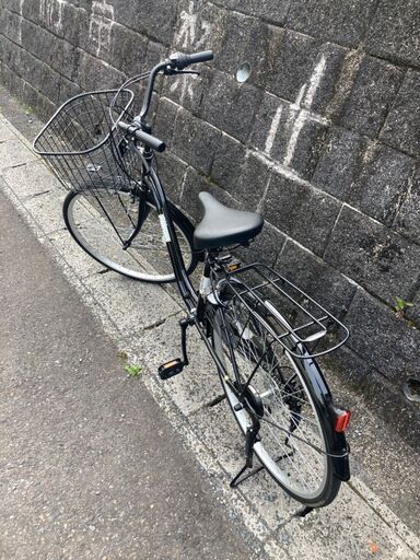 【A-113】★赤字覚悟の激安商品★ 自転車 ブラックカラー ギア切り替え付き ママチャリ