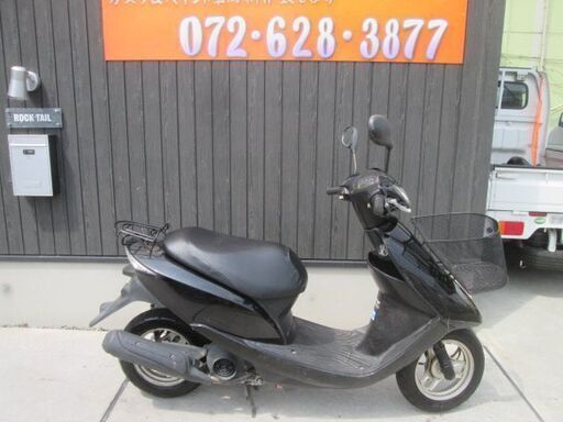 ★４万円！DIO　インジェクションモデル　AF68　セル１　実働車★ホンダ　原付　スクーター　黒　カゴ付き