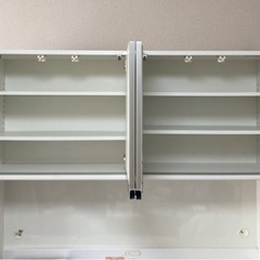 6月末まで最終値下げ】綾野製作所製 食器棚 幅140cm ホワイトパール