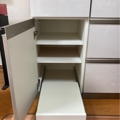 6月末まで最終値下げ】綾野製作所製 食器棚 幅140cm ホワイトパール