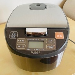 【ネット決済・配送可】【引越処分】SHARP炊飯器5.5合炊き