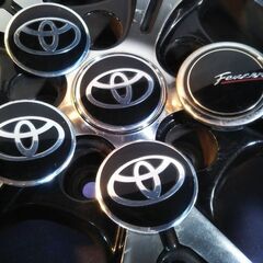 人気の色☆ブラ＆ポリ☆16インチ トヨタ仕様 アルファード プリウスα ヤリスクロス クラウン エスティマ オーリス【富山】社外アルミ 中古4本　