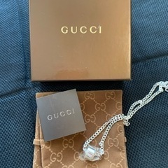 【新品】【美品】【GUCCI】【未使用】グッチ　レディース　ネックレス　Ｇリング　シルバー