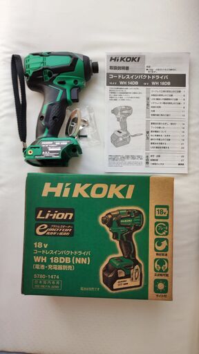 HiKOKI（旧  日立工機）コードレスインパクトドライバー　型式： WH 18DB NN  (18V) 本体　開封未使用