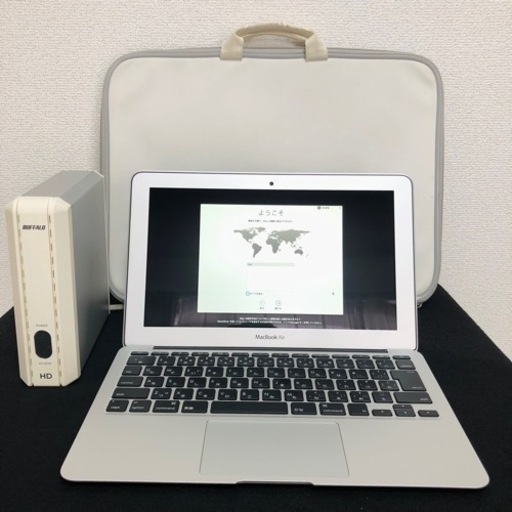 【取引終了】Apple MacBookAir （充放電回数6回）おまけで外付けHDD400GB付き
