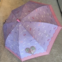 ジュニア　ジャンプ傘　紫色