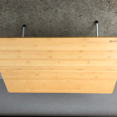 スノーピーク　ワンアクションローテーブル竹とランタン