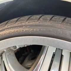 アルミホイルタイヤ　245/30 ZR22