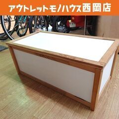 IKEA /収納ボックス 木製 幅70㎝ 蓋付きボックス ホワイ...