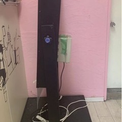 中古品飲食店用電飾スタンド看板 キャスター付き 電飾看板立て看板