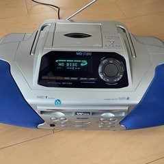 CD MD カセットテープ　ラジオ