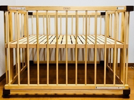 farska ベッドサイドベッド03(添い寝安全ベルト付)ナチュラルカラー