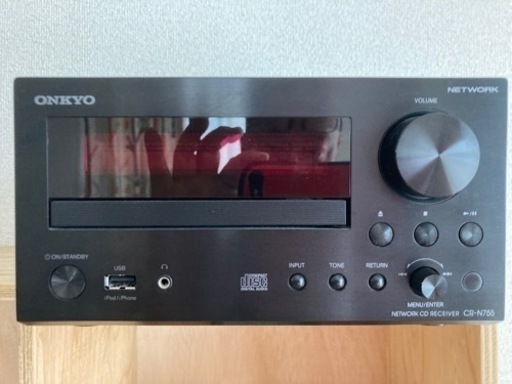 【自宅まで引き取りに来てくれる方限定】ONKYO Network CD レシーバー　CR-N 755（USB LAN UWF-1付き）