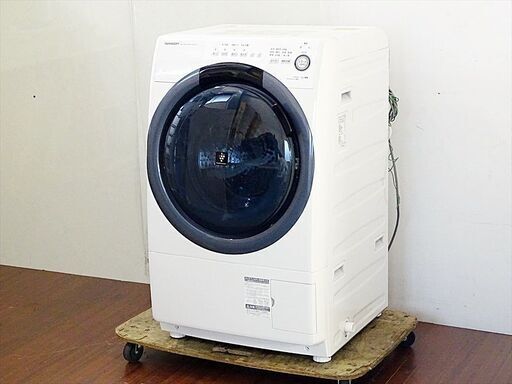 山口)下松市より シャープ ドラム式洗濯乾燥機 ES-S7D-WL 洗濯7.0kg