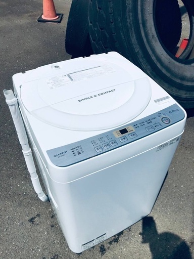 ♦️EJ87番SHARP全自動電気洗濯機 【2019年製】