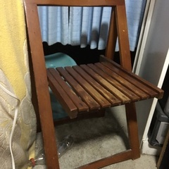 折り畳み椅子　木製