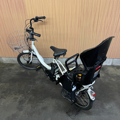 子供乗せ‼️ 電動自転車 YAMAHA バビー 20インチ 白 2人乗り 配送可能◎