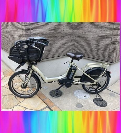 特価 ヤマハ　YAMAHA　パスキスミニ　電動自転車　電動アシスト自転車　中古 子供乗せ　3人乗り　20インチ　424r6