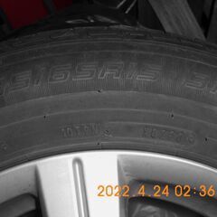 日産セレナで使用　タイヤは昨年購入し1シーズン使用　１９５/６５/１５