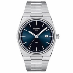 美品TISSOT ティソ PRX ブルー青文字盤 クォーツ メンズ 腕時計 付属品有 T137.410.11.041.00 ラグスポ 入手困難 希少 正規品 ノーチラス  