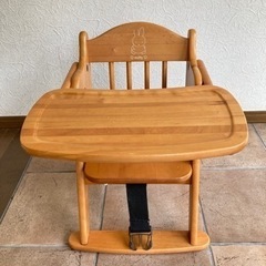 超激カワ！　ミッフィー　テーブル付き　木製　ベビーチェア　子供椅...