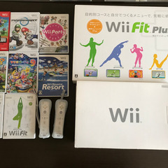 中古 任天堂 Wii 本体 Wii FIT リモコン3台 ソフト...