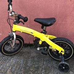 HensinBike 12インチ/子供用自転車 イエロー　J04055