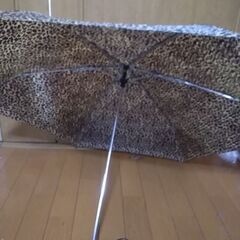 折り畳み傘　ヒョー柄　未使用　ヒョー柄が好きで浅草で1980円で購入　