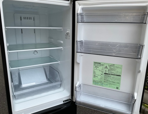 東芝　冷蔵庫　GR-P15BS (K)　2019年 【直接引取は送料分値引】 TOSHIBA 冷蔵庫 GR-P15BS (K) ブラック 東芝 黒 TOSHIBA 冷蔵庫 GR