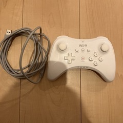 任天堂WiiU ワイヤレス　 PROコントローラー   ホワイト...