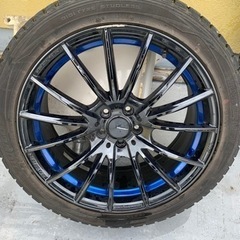 中古ホイール　スタッドレスタイヤ ウェッズスポーツ SA-35R 18インチ7.5J+45　ダンロップ225/45R18　910　1本