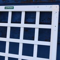 引き渡し済み『ジャンク』アルミ製フェンス　９枚　ラティス　ガーデニング　園芸　つる性植物　トレリス 引き渡し済み『ジャンク』アルミ製フェンス 9枚 ラティス