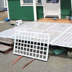 引き渡し済み『ジャンク』アルミ製フェンス 9枚 ラティス