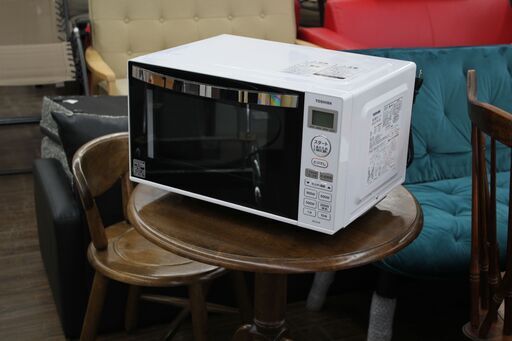 札幌 引き取り ☆ 美品 東芝/TOSHIBA 単機能電子レンジ/縦開き扉 ER-SS17A(W) ホワイト 2021年製  新生活 一人暮らし