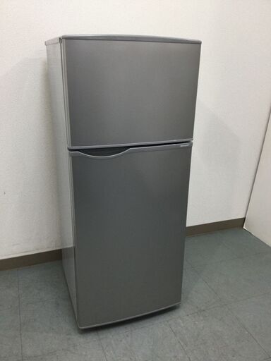 (6/8受渡済)JT4208【SHARP/シャープ 2ドア冷蔵庫】美品 2018年製 SJ-H12D-S 家電 キッチン 冷蔵冷凍庫 118L