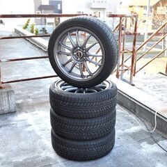 夏タイヤ 4本セット 215/45R17 17×7J PCD10...