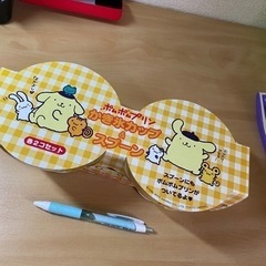 ポムポムプリンのかき氷カップ&スプーン各2個