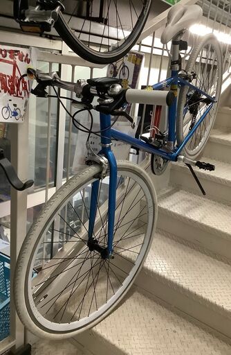 ALLSTREET ロードバイク 自転車 28インチ 変速あり ブルー【ユーズド