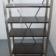 東京インテリア家具 ニド NDシェルフ　スチールラック 5段 クロスバー付き W700   中古家具 店頭引取歓迎 R5815)