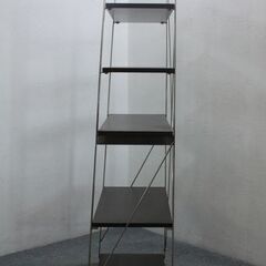 東京インテリア家具 ニド NDシェルフ　スチールラック 5段 クロスバー付き W700   中古家具 店頭引取歓迎 R5815)