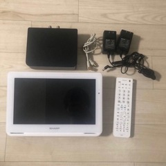 SHARP AQUOS ポータブル　2T-C12AF　防水ポータブルテレビ 10582386.jpg.webp