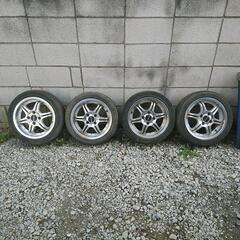 【155/55R14】タイヤホイールセットジャンク