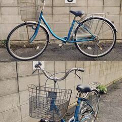 【取引完了】タケダ自転車 青色 26インチ
