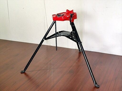 山口)下松市より　REX レッキス チェーンバイススタンド CVX6 スタンド一体型チェーンバイス 適応パイプ径1/8-6B 　BIZJE12H
