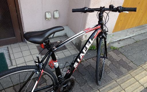 配送 美品☆SAIFEI [ATX980]700cクロスバイク 14speed/ブラック