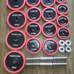 片手ダンベル25KG ×2 fighting road