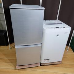 r売約済み❌関西エリア無料配送⭕高年式ペア！SHARP 家電セット シャープ 冷蔵庫 洗濯機 ⭕関西エリア無料配送⭕高年式SHARPペア！家電セット 冷蔵庫 洗濯機