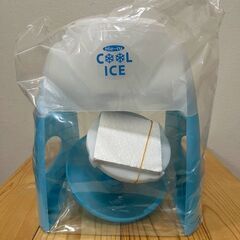 未使用　かき氷　ひえーるクールアイスかき氷器（ブルー）製氷カップ付