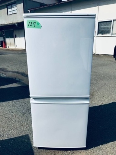 127番 SHARP✨ノンフロン冷凍冷蔵庫✨SJ-D14A-W‼️