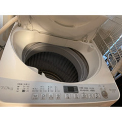 シャープ　ES-T709-W　洗濯機